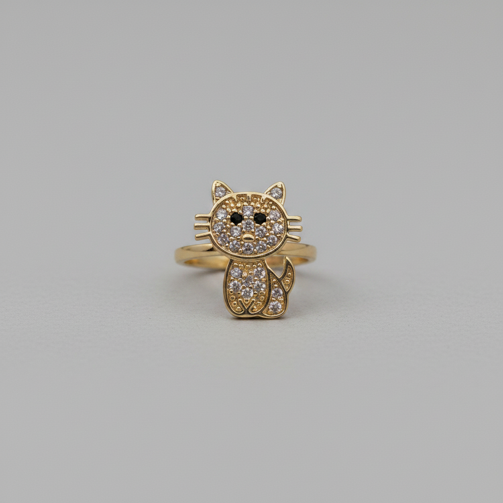 Golden Kitty Ear Cuff - Medium