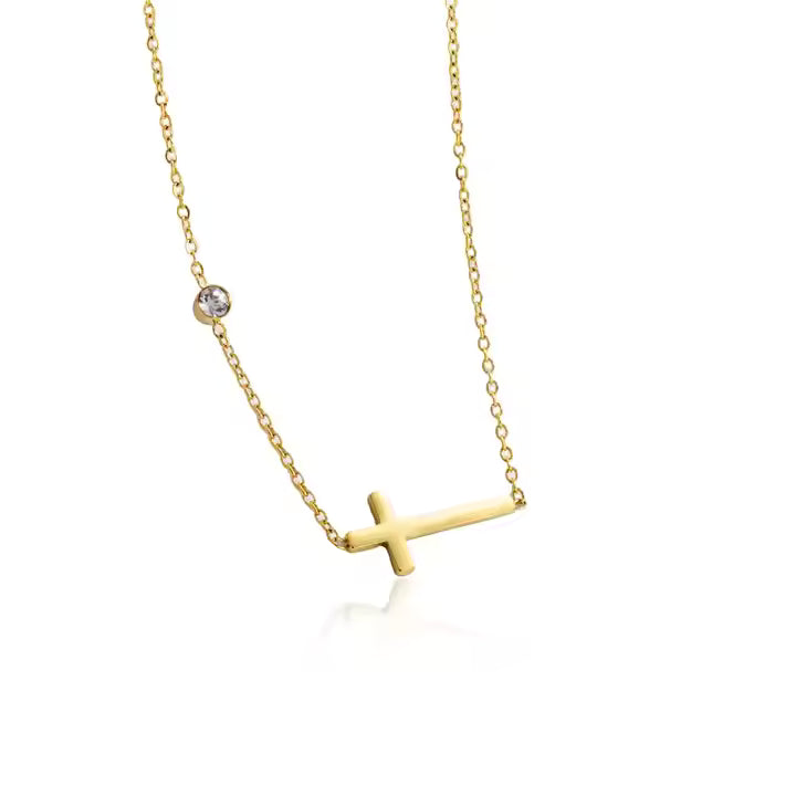 Faithful Grace Jesus Cross Pendant Chain