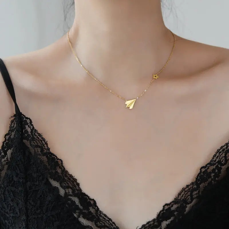 Cosmic Rocket Pendant Chain