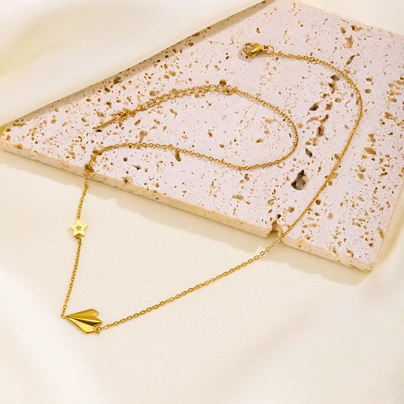Cosmic Rocket Pendant Chain