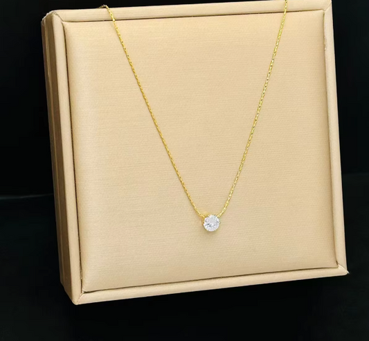 Dainty Diamond Pendant Chain