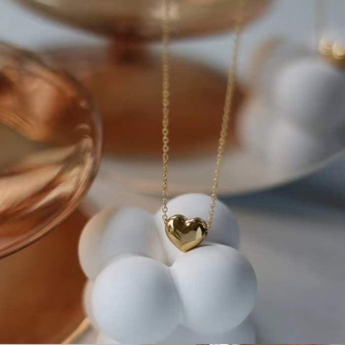 Delicate Mini Heart Pendant Chain