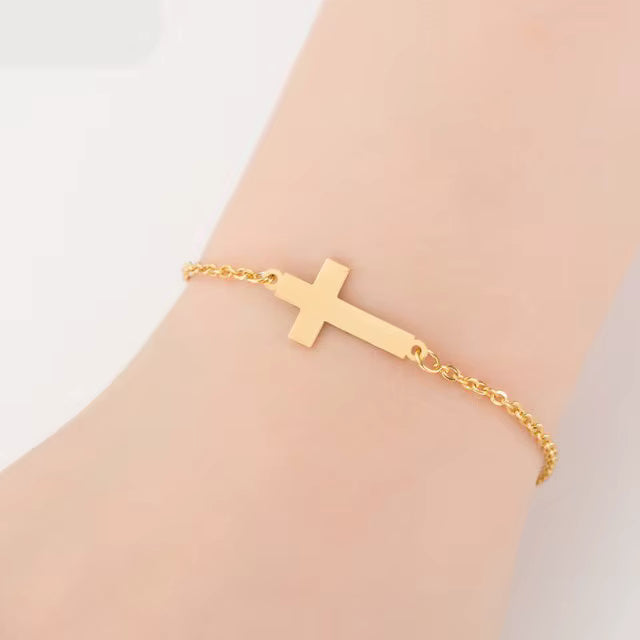 Golden Cross Bracelets