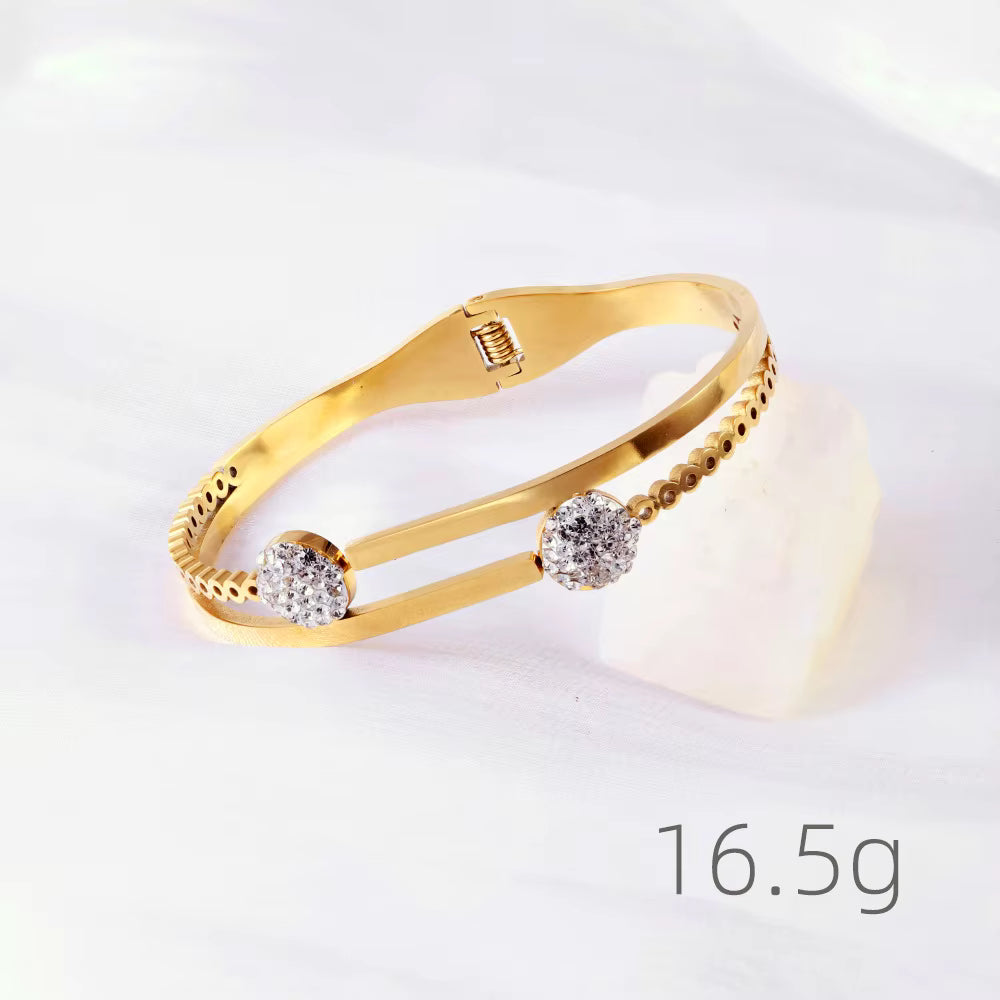 Crystal Circle Bangles