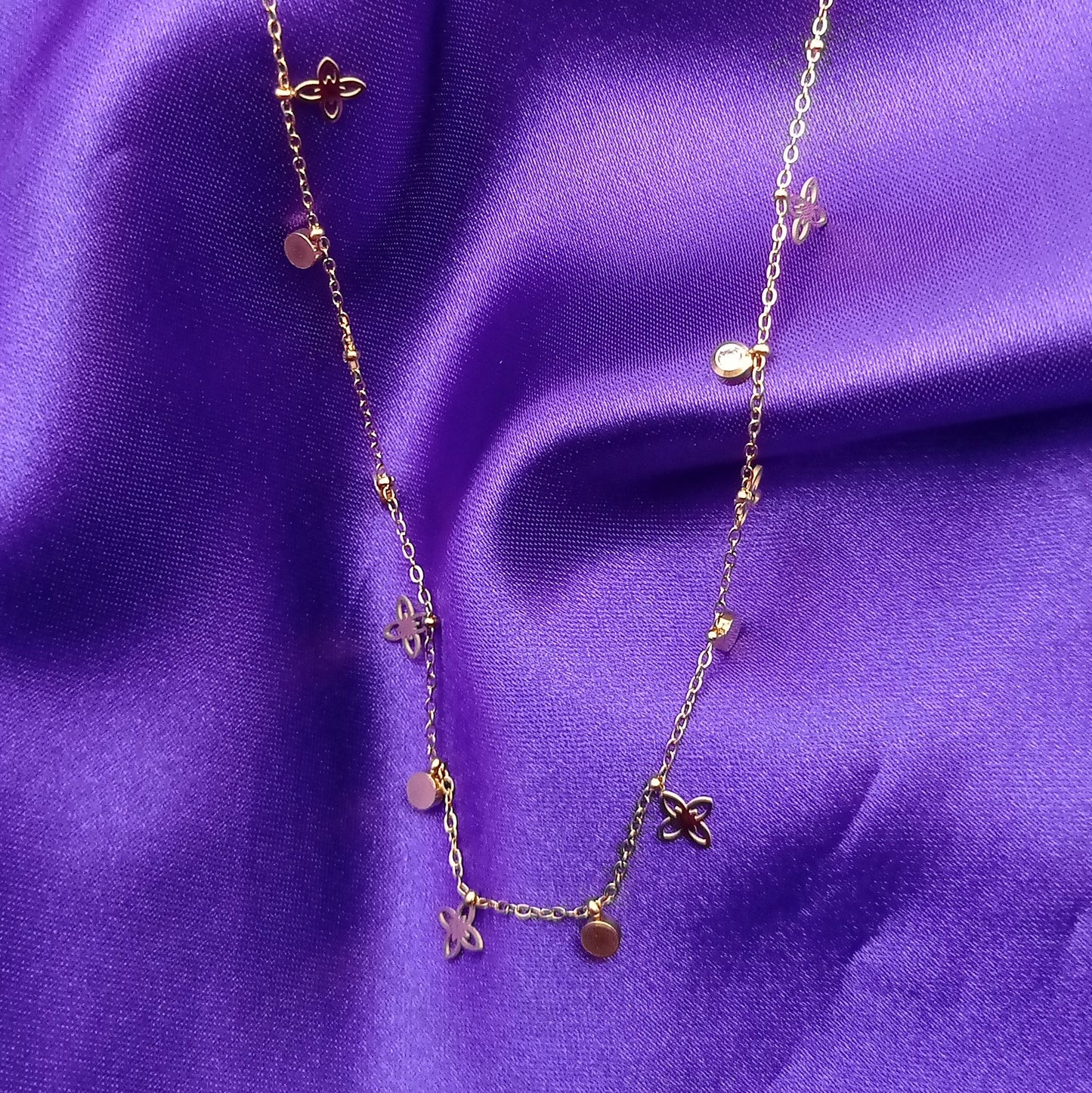 Star and Stone Charm Chain