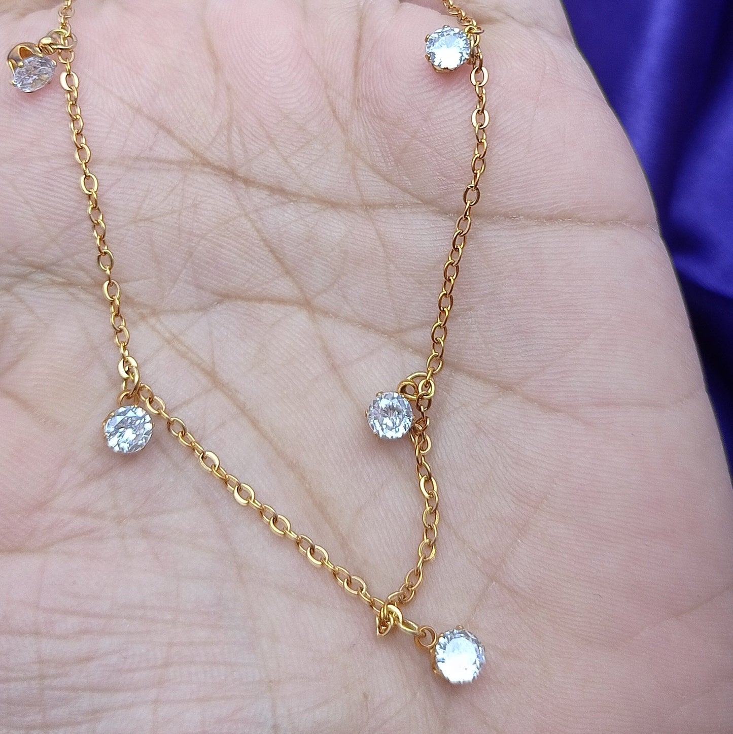Diamond Charm Pendant Chain