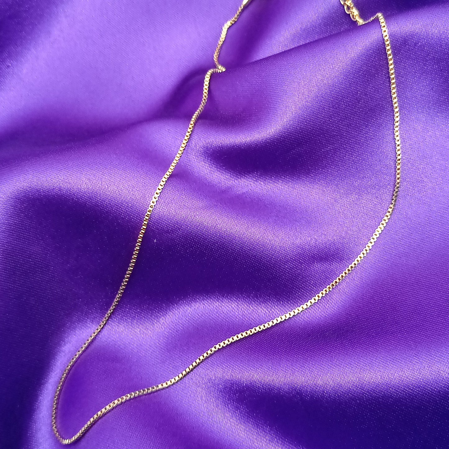 Linked Square Plain Chain