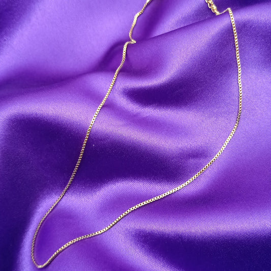 Linked Square Plain Chain