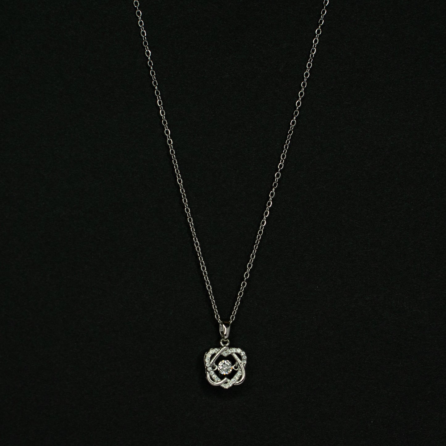 Heart Trio Pendant Chain (6-9 Hearts)