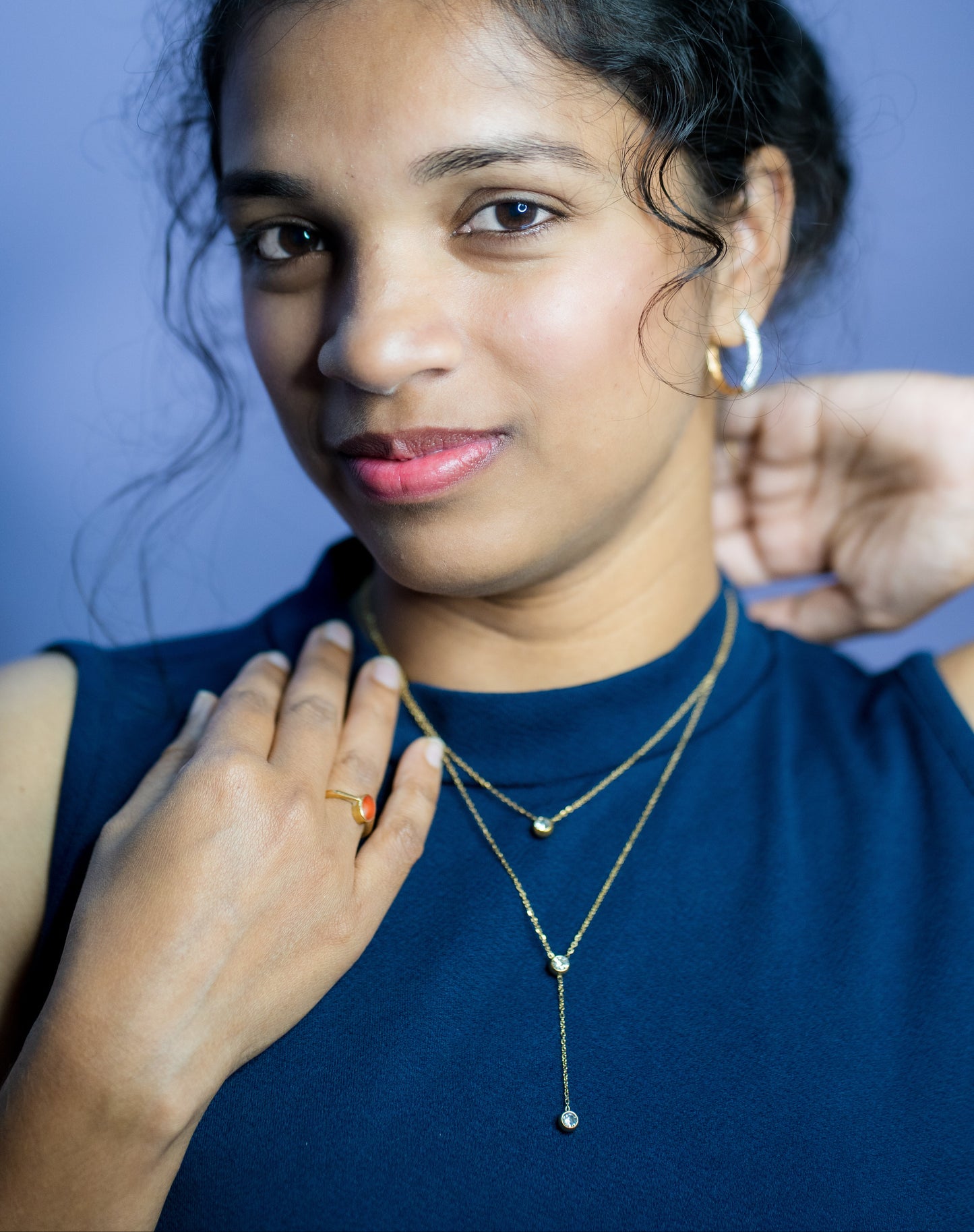 Double Grace Layered Pendant Chain