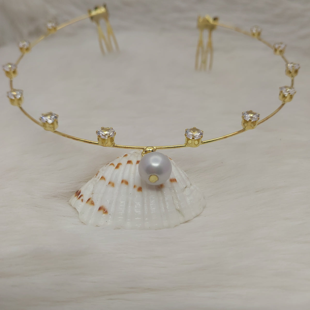 Golden Circle Crystal Hair Accessory - Kids & Adults