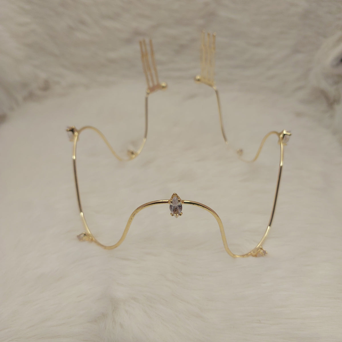 Hexagon Crystal Hair Accessory