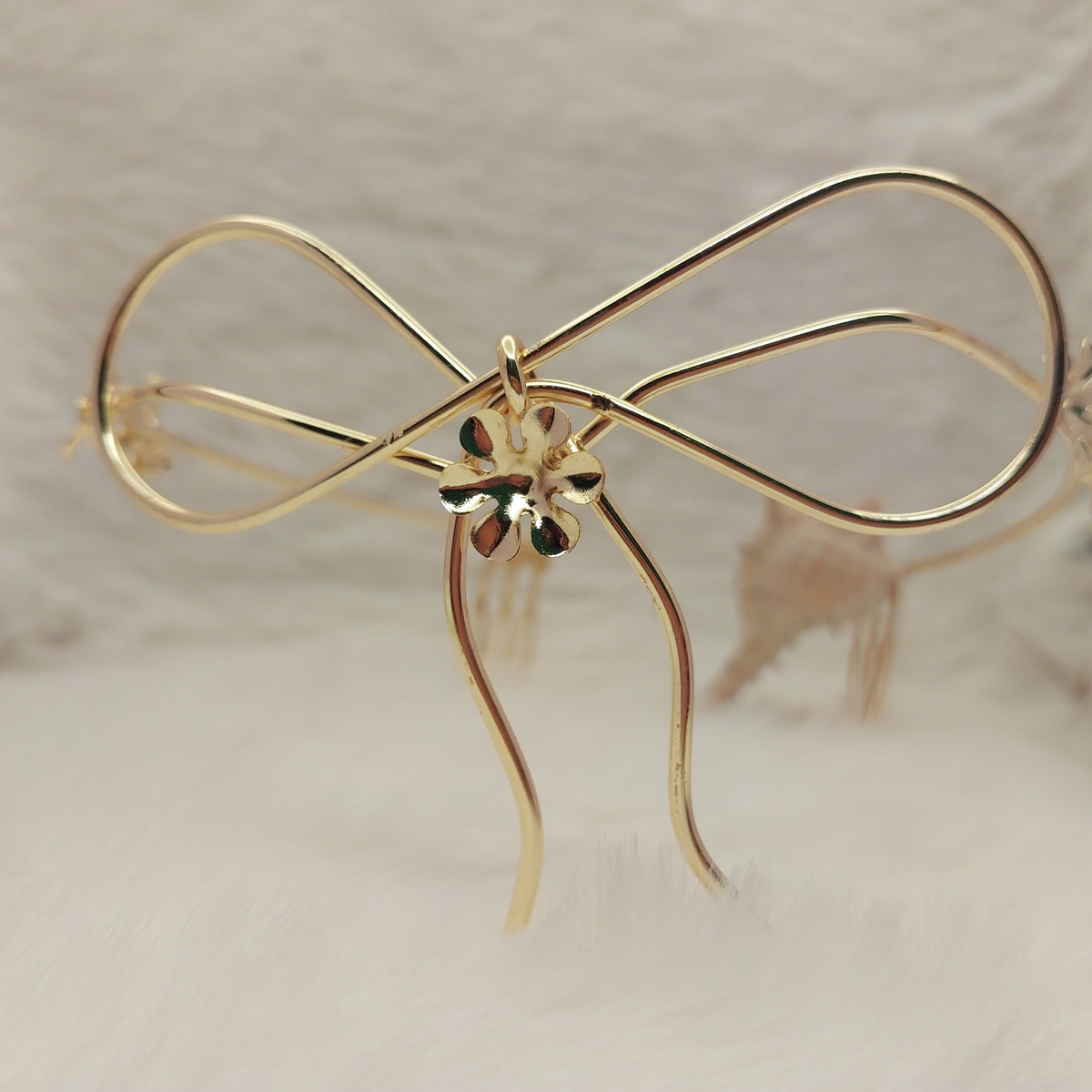 Floral Bow Hair Accessory