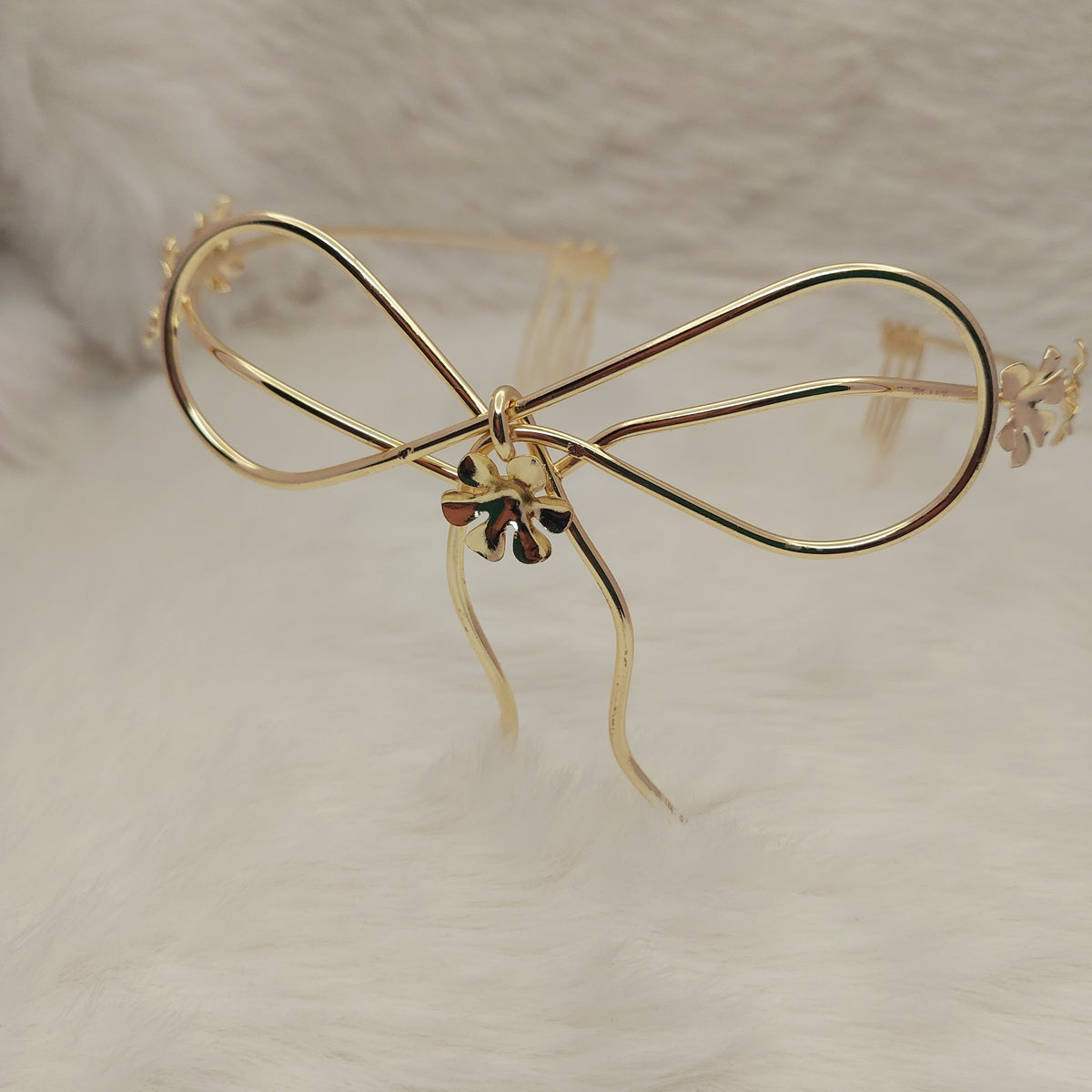 Floral Bow Hair Accessory