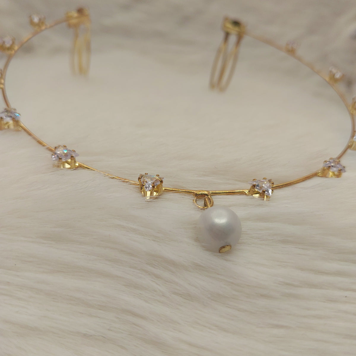 Golden Triangle Crystal Hair Accessory - Kids & Adults