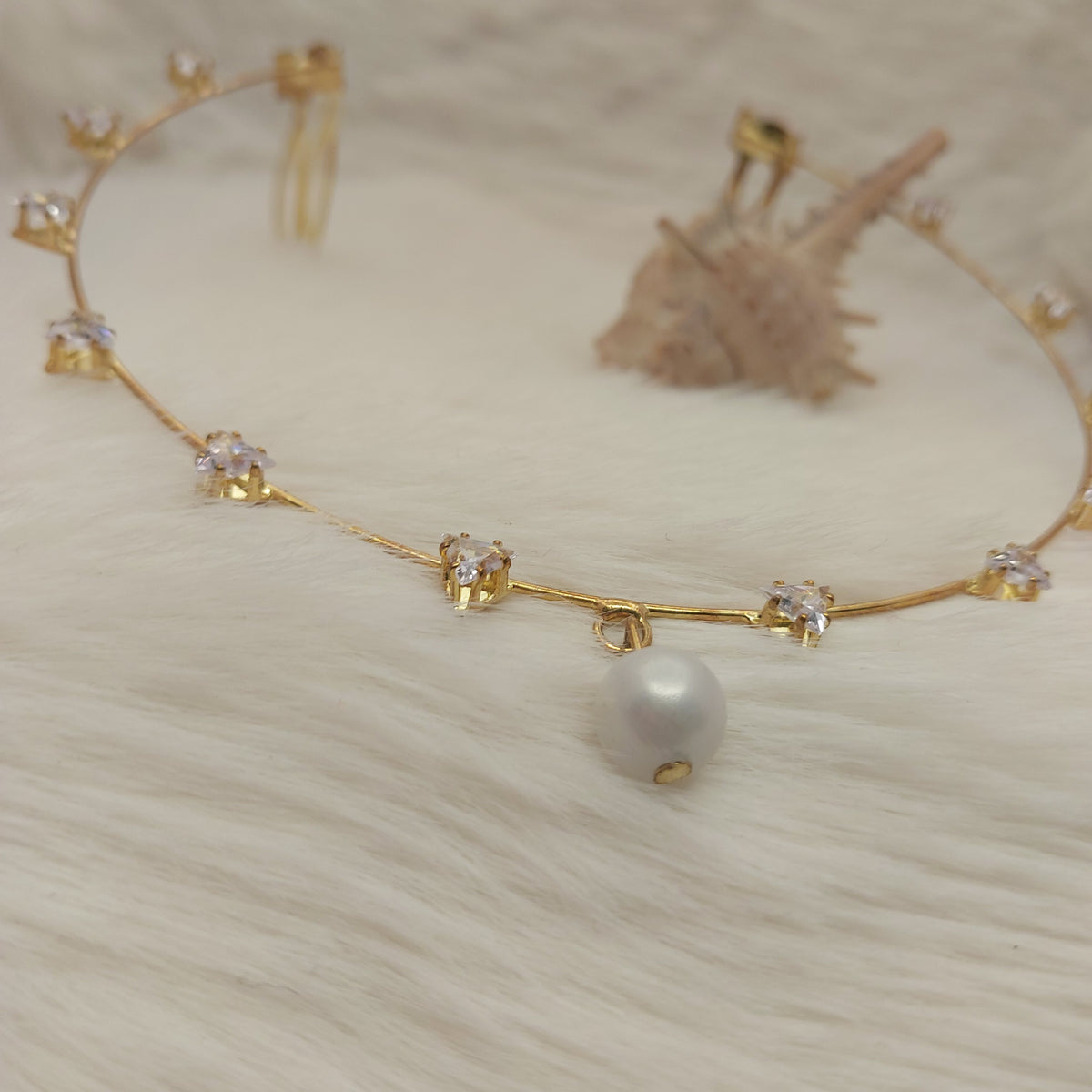 Golden Triangle Crystal Hair Accessory - Kids & Adults