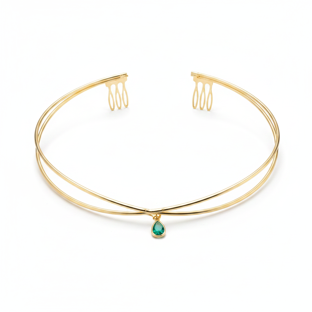 Emerald Charm Hair Accessory