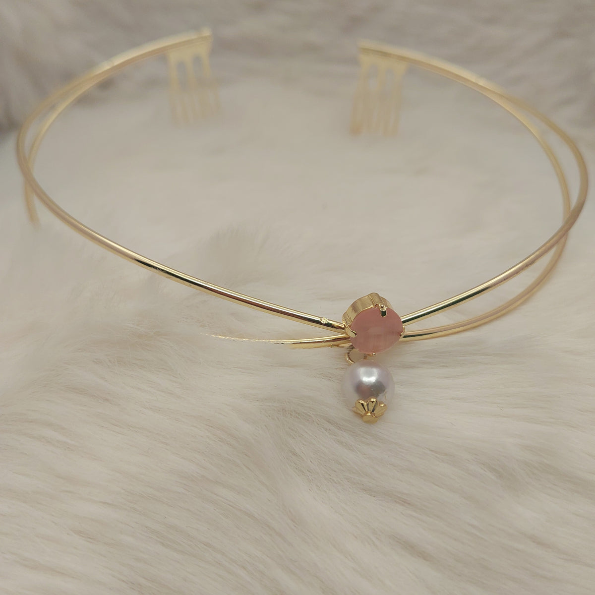 Blush Pearl Hair Accessory