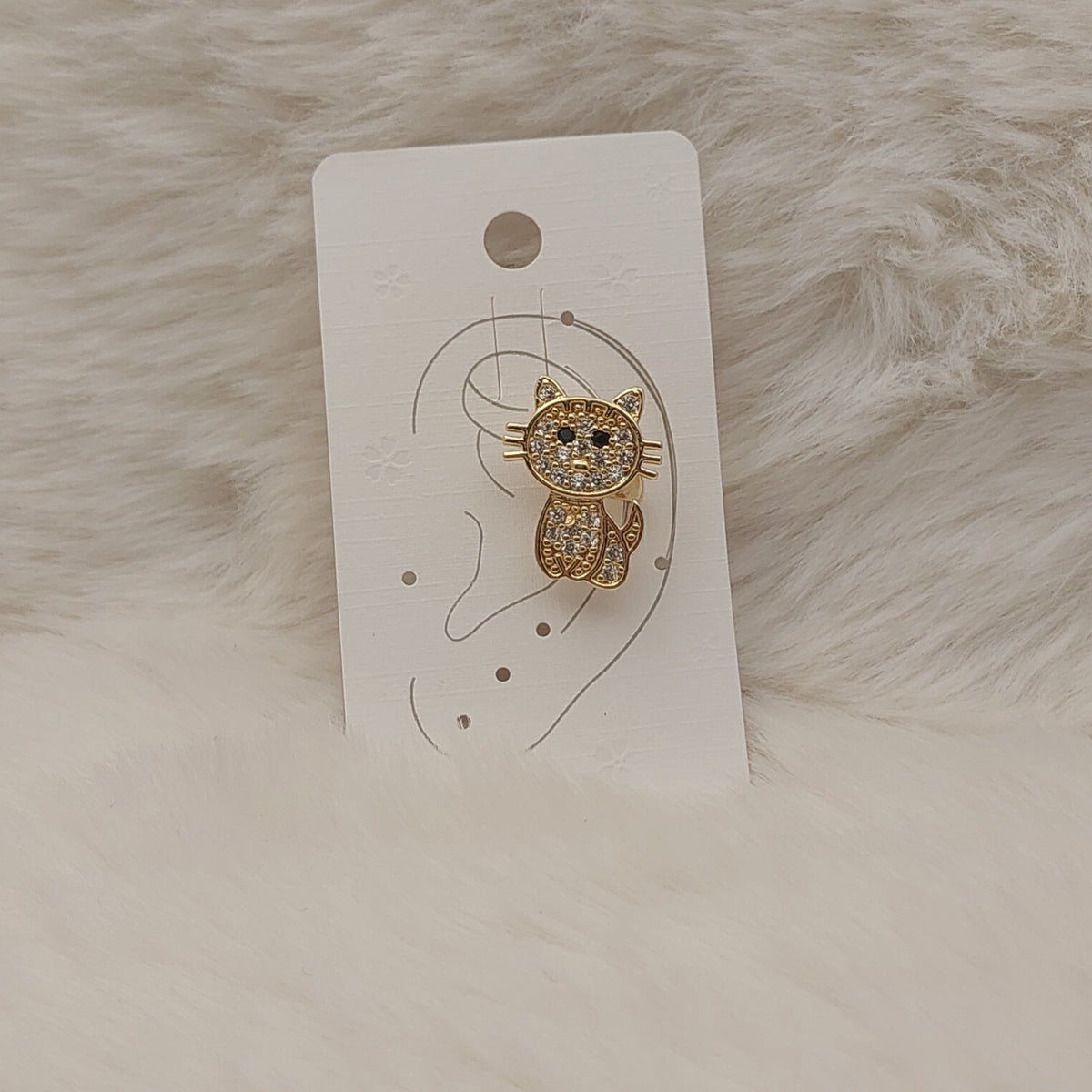 Golden Kitty Ear Cuff - Medium