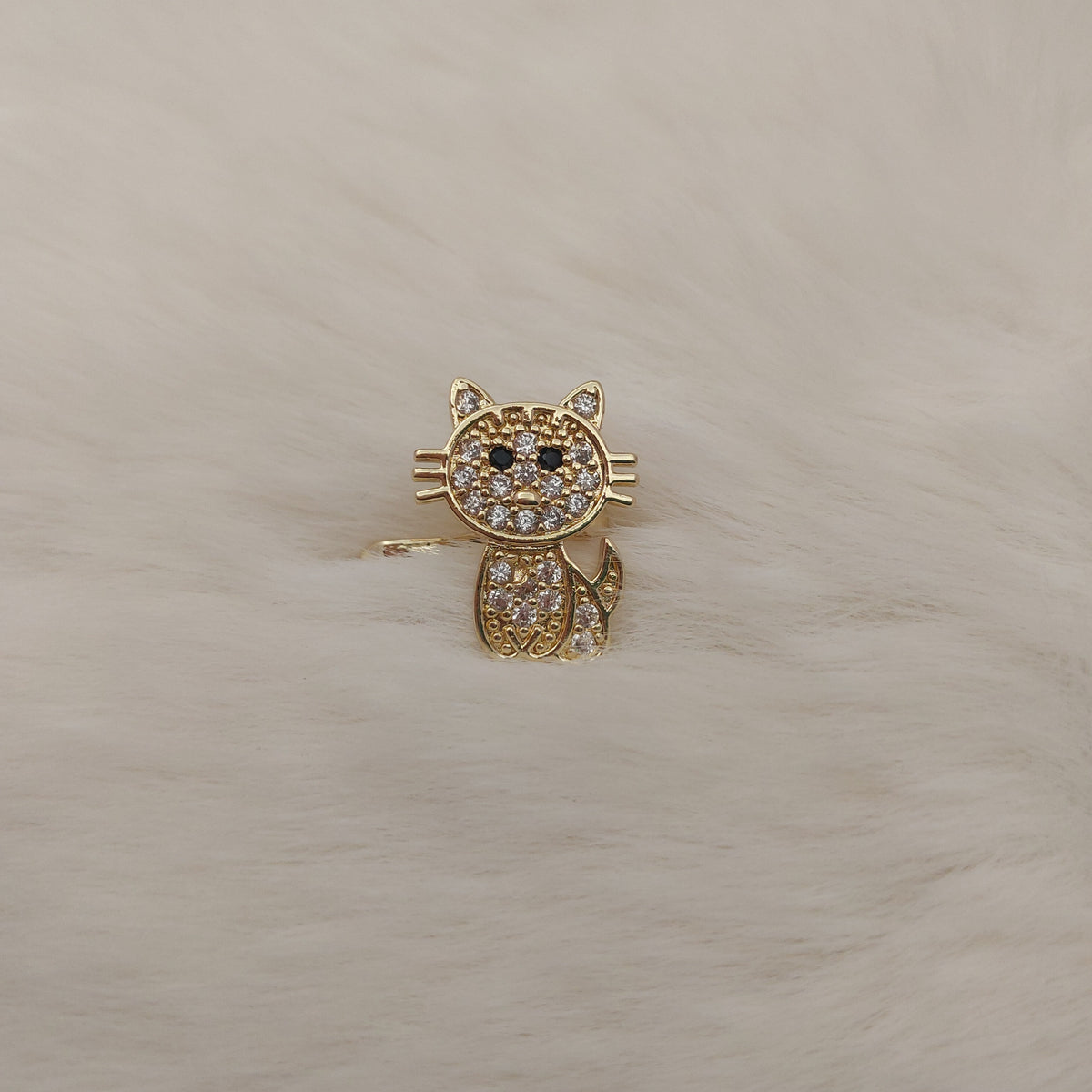 Golden Kitty Ear Cuff - Medium
