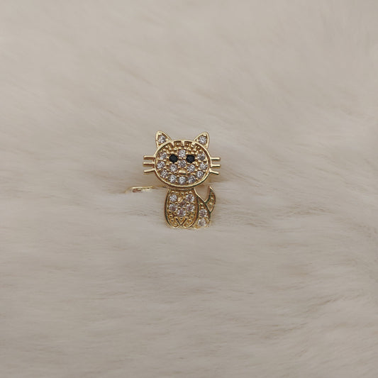Golden Kitty Ear Cuff - Medium