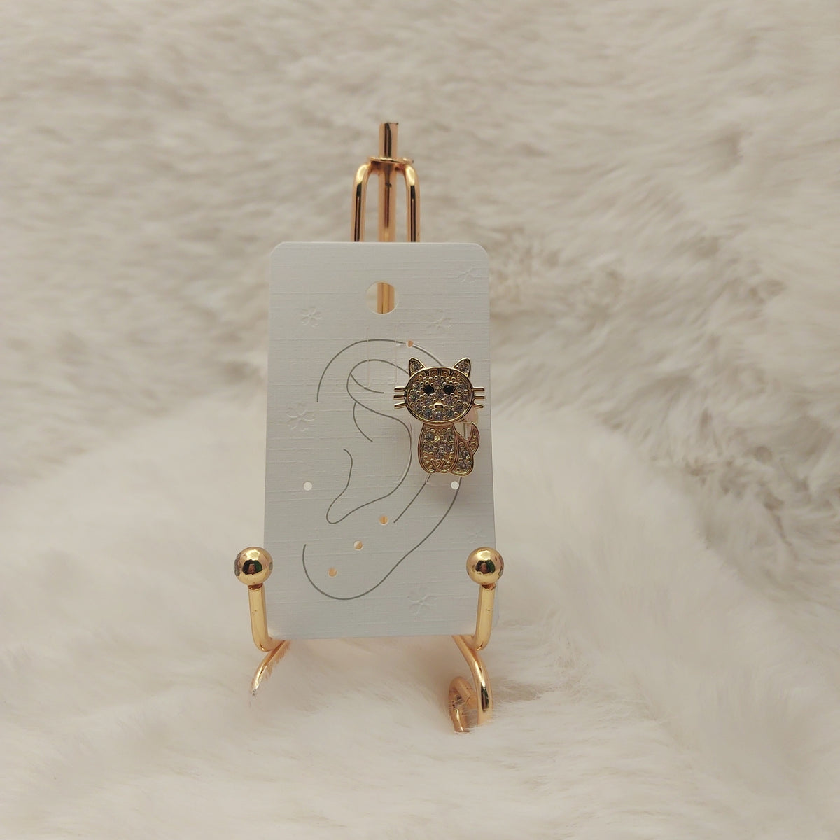 Golden Kitty Ear Cuff - Medium