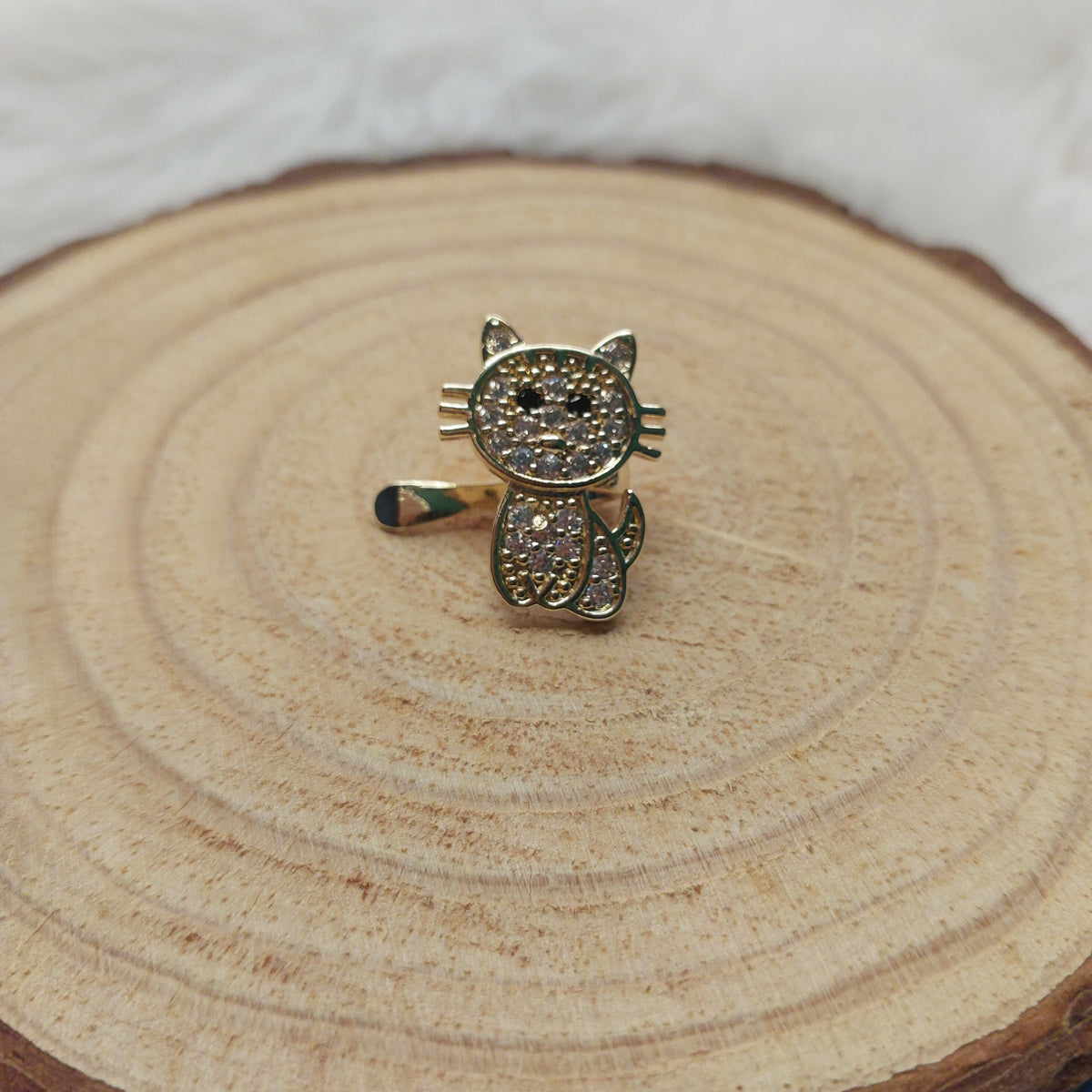 Golden Kitty Ear Cuff - Medium