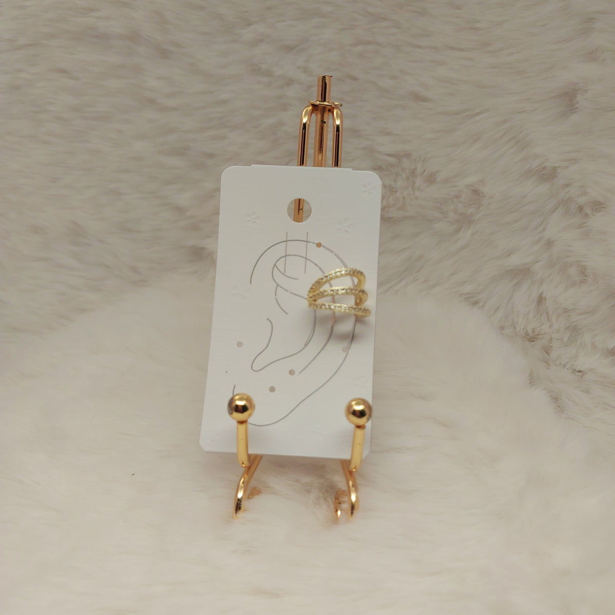 Halo Ring Ear Cuff - Medium