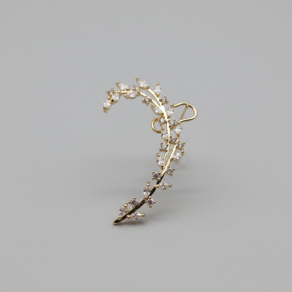 Aurora Crystal Ear Climber - Large