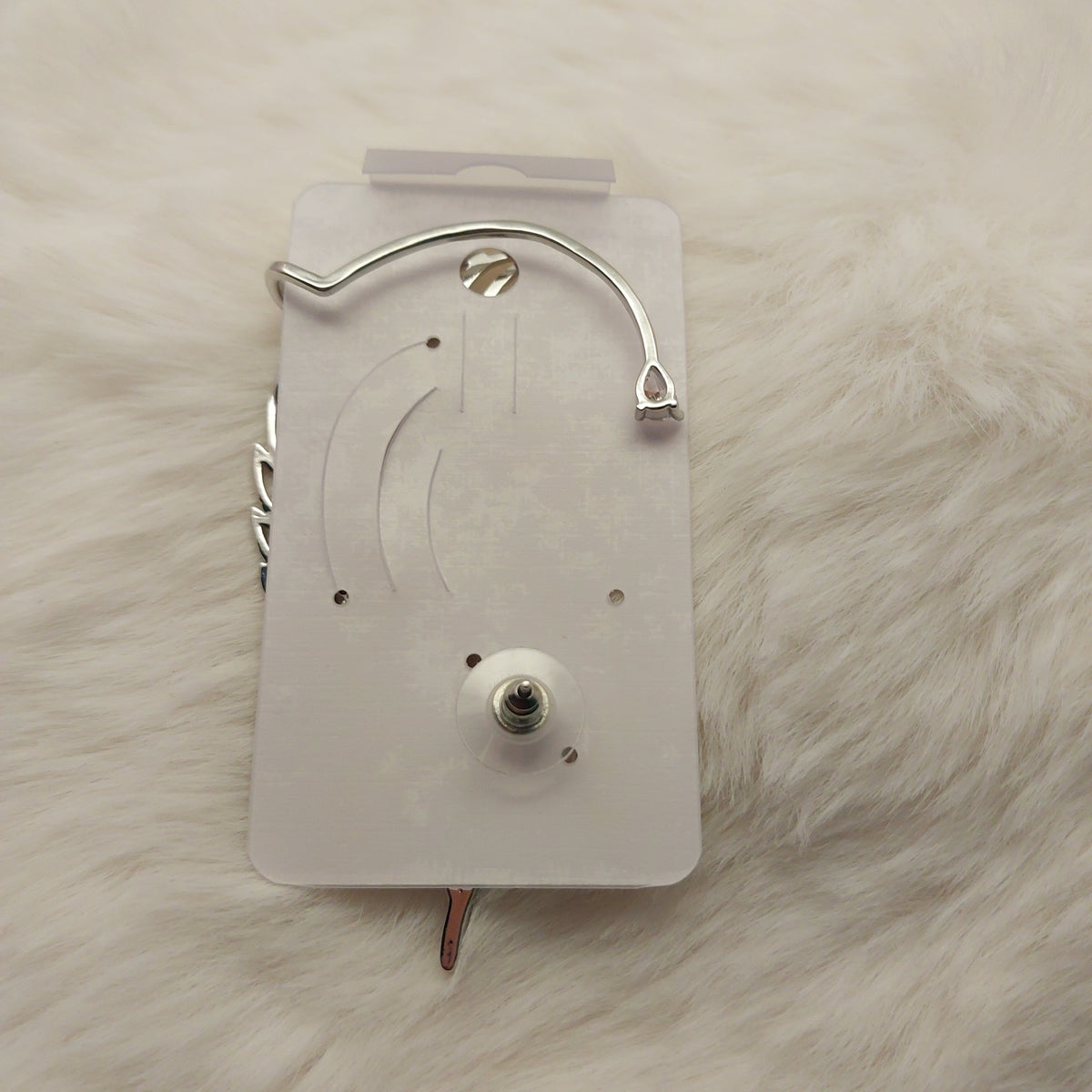 Silver Wings Ear Climber - Large