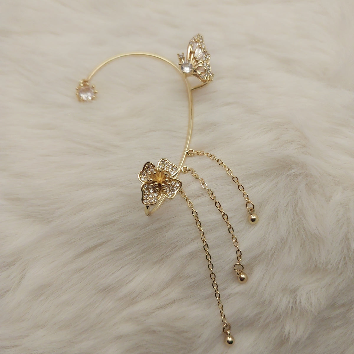 Floral Fantasy Ear Climber - Large