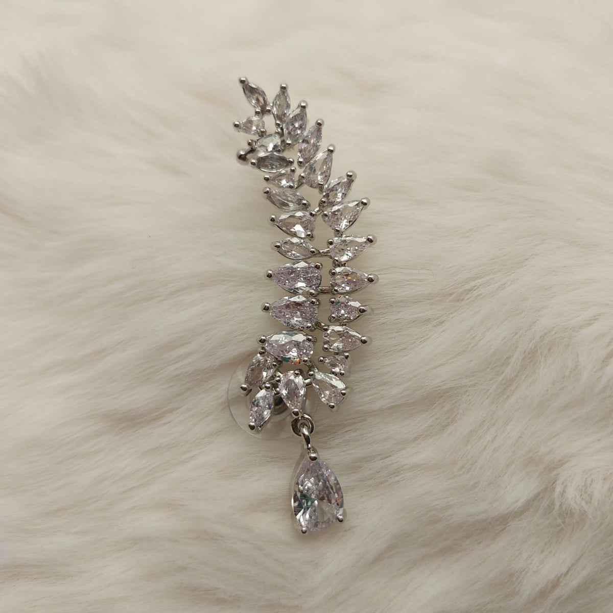 Crystal Cascade Ear Climber - Large
