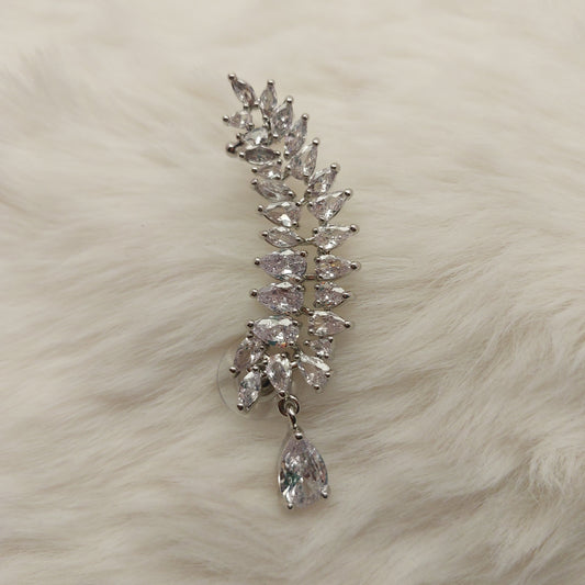 Crystal Cascade Ear Climber - Large