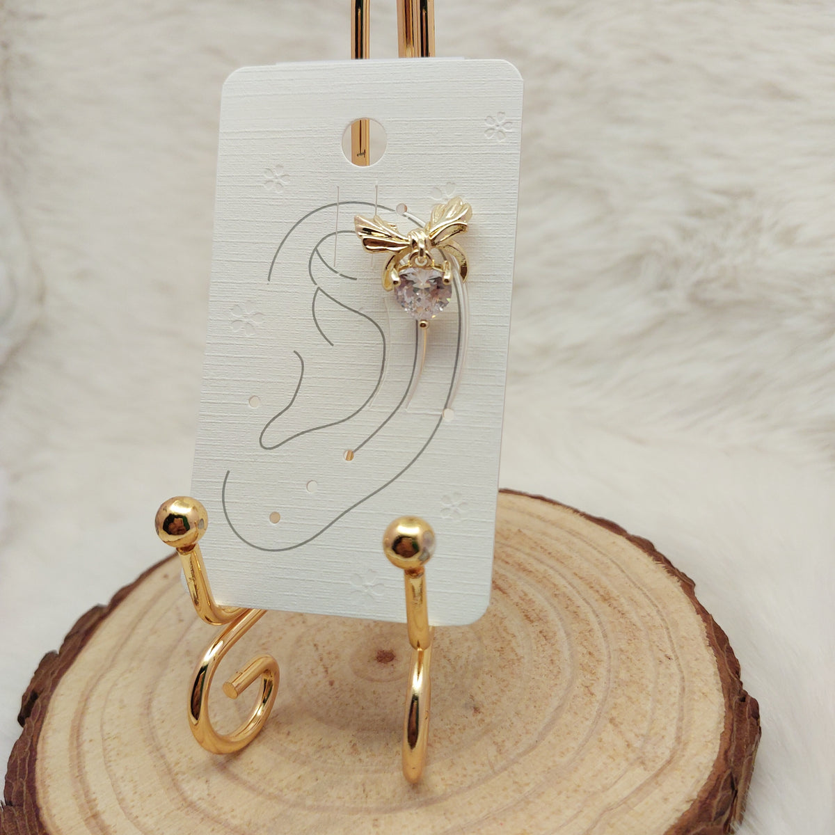 Verdant Heart Ear Cuff - Small