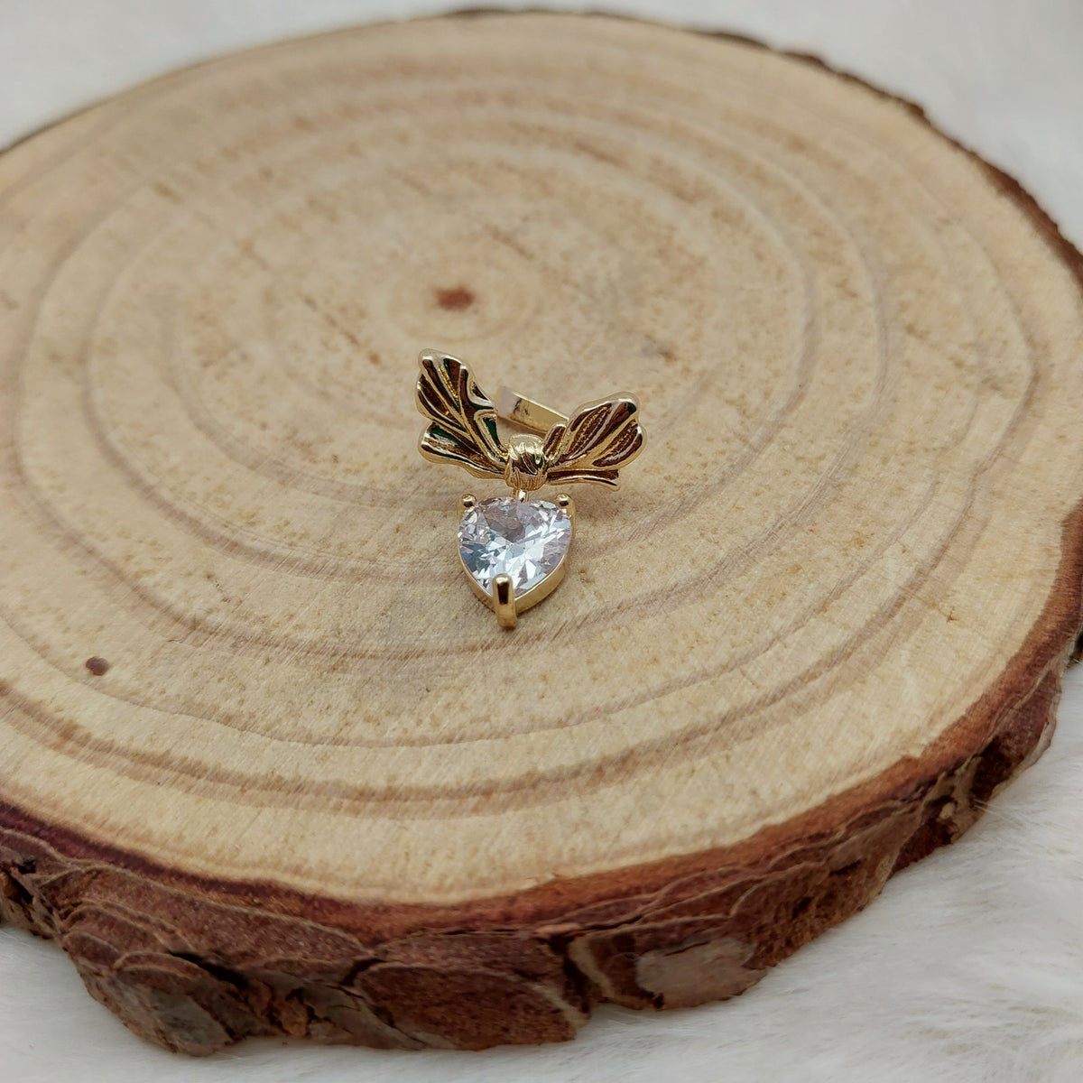 Verdant Heart Ear Cuff - Small