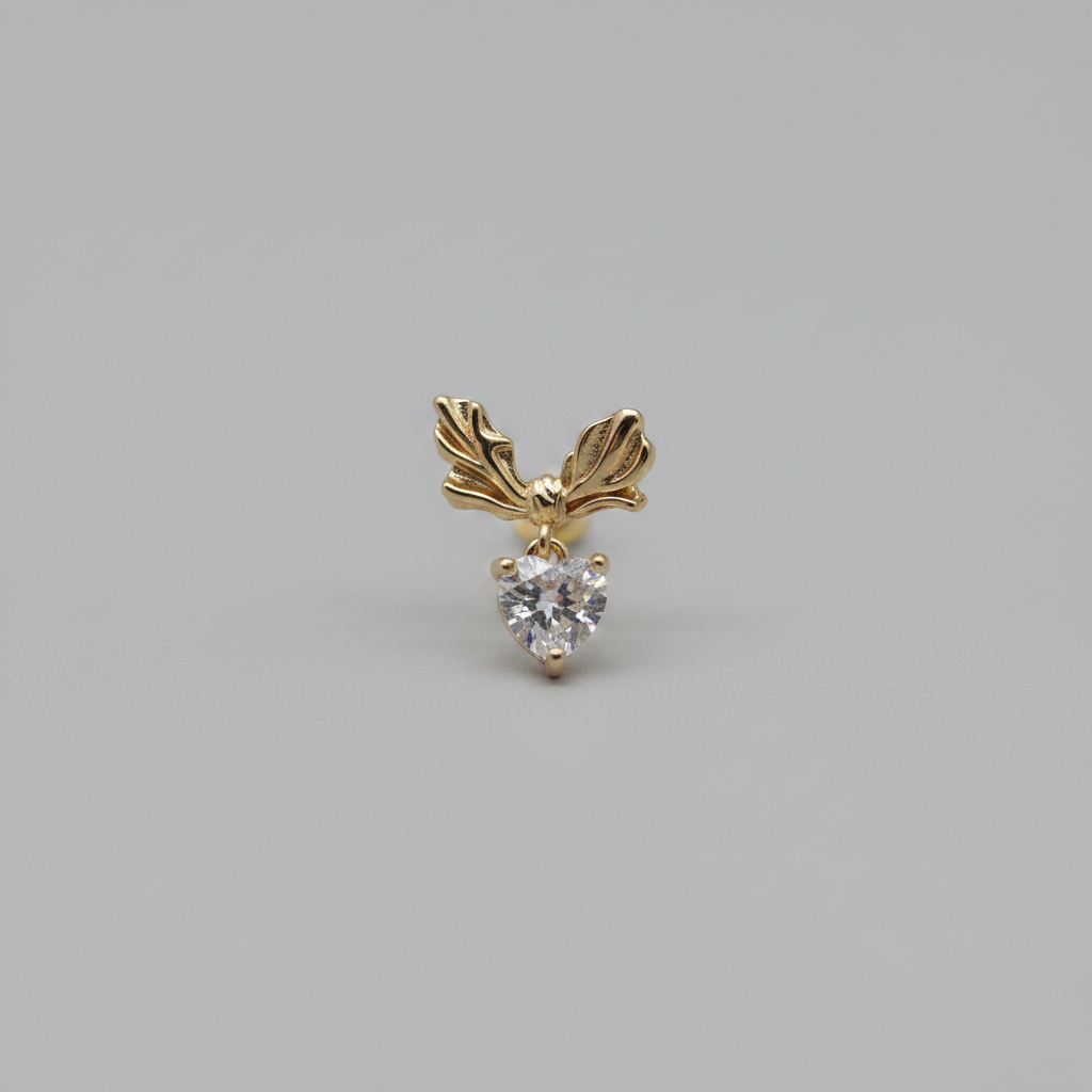 Verdant Heart Ear Cuff - Small