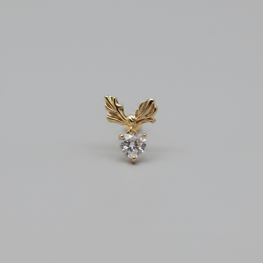 Verdant Heart Ear Cuff - Small