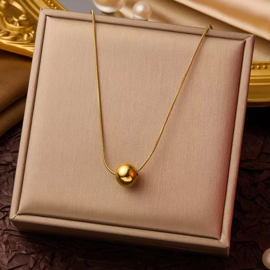 Golden Orb Elegance Pendant Chain