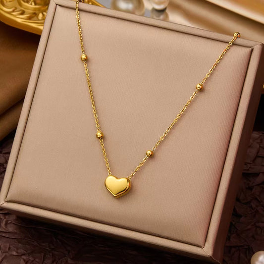 Sweetheart Solitaire Pendant Chain