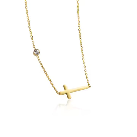 Faithful Grace Jesus Cross Pendant Chain