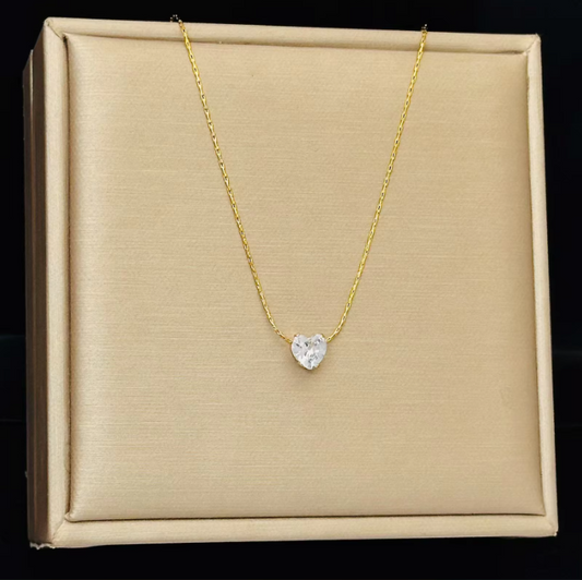 Dainty Heart Diamond Chain