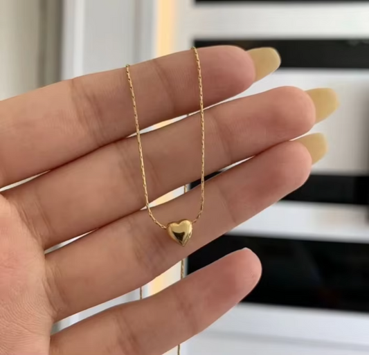 Delicate Mini Heart Pendant Chain
