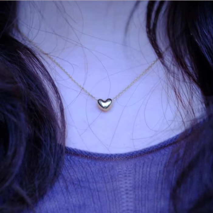 Delicate Mini Heart Pendant Chain