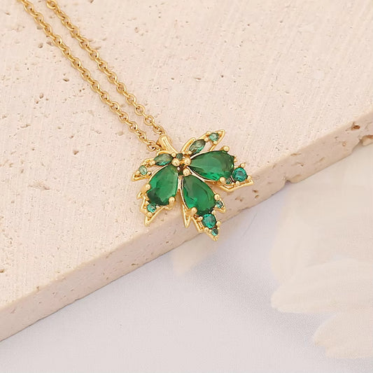 Verdant Leaf Pendant Chain