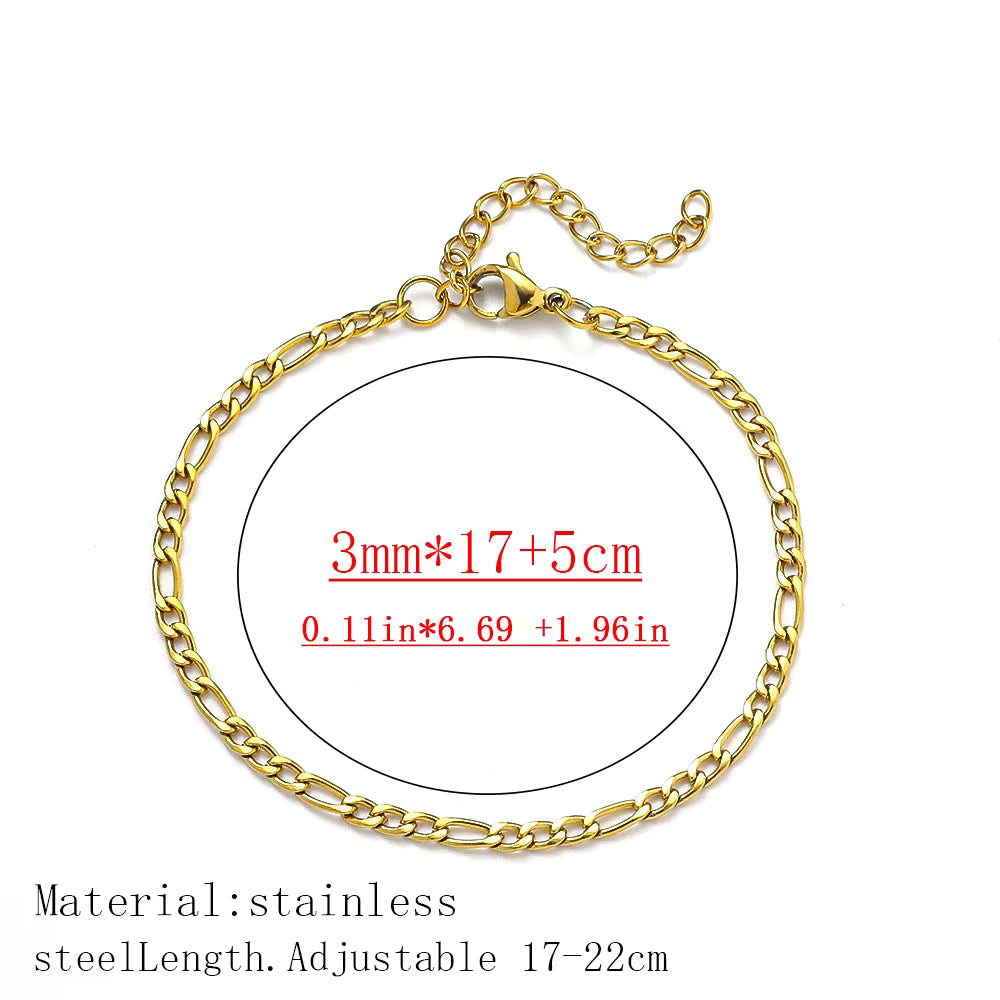 Figaro Chain Bracelets