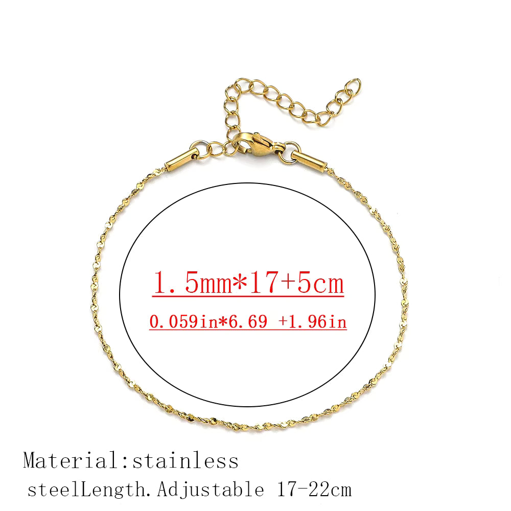 Gypsophila Chain Bracelets