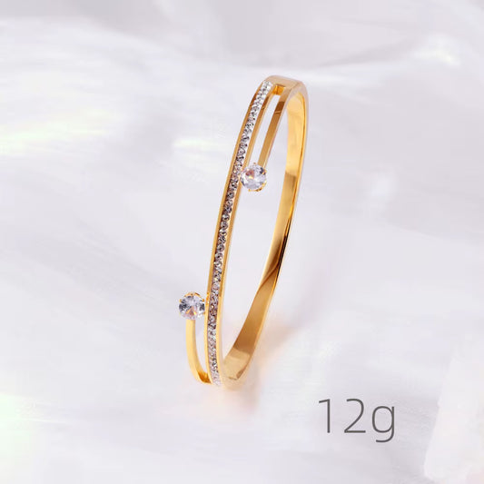 Square Zircon Bangles