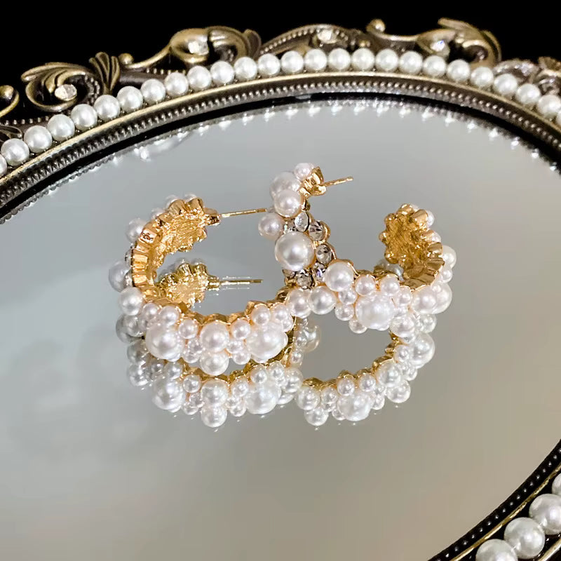 Pearl-Stoned Hoop