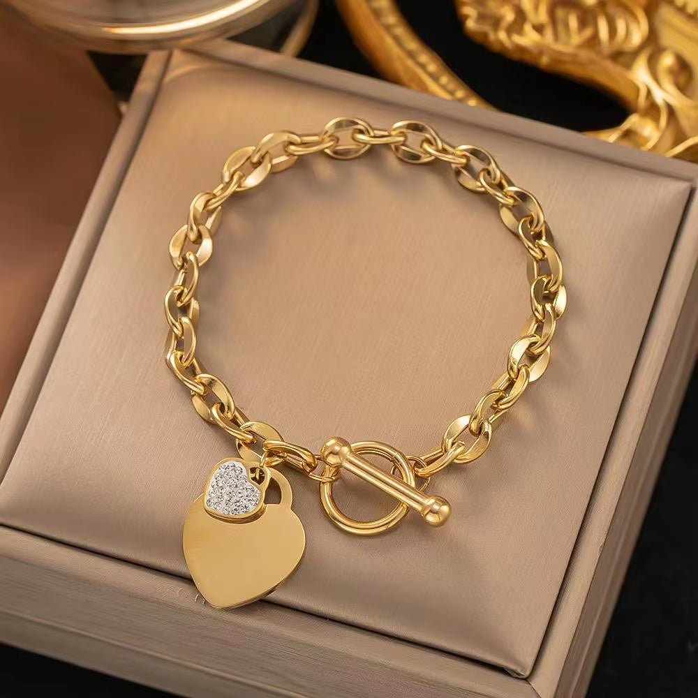 Heart Cable Bracelets