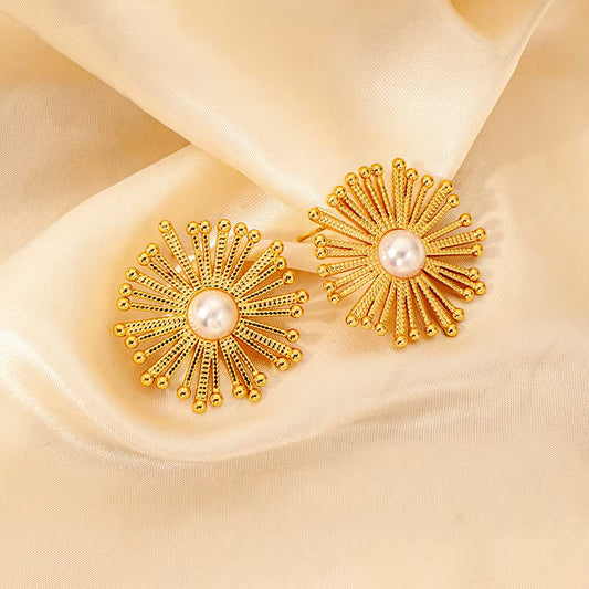 Pearl Sun Gold Stud